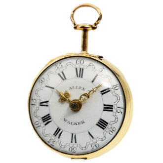 English verge watch with repoussé decoration Circa 1783 English verge watch with repoussé decoration Circa 1783