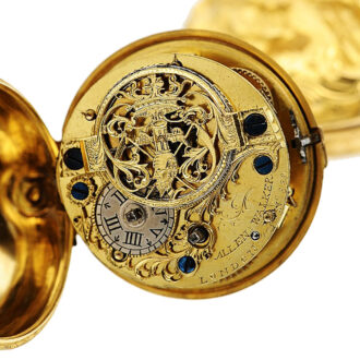 English verge watch with repoussé decoration Circa 1783 English verge watch with repoussé decoration Circa 1783