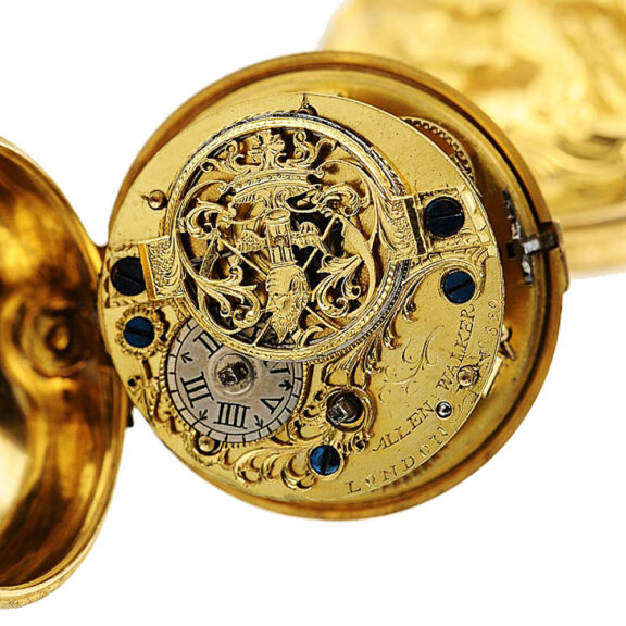 English verge watch with repoussé decoration Circa 1783 English verge watch with repoussé decoration Circa 1783