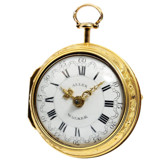 English verge watch with repoussé decoration Circa 1783 English verge watch with repoussé decoration Circa 1783