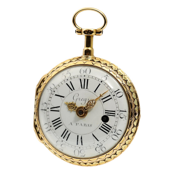 French attractive four coloured gold pocket watch Circa 1780 French attractive four coloured gold pocket watch Circa 1780