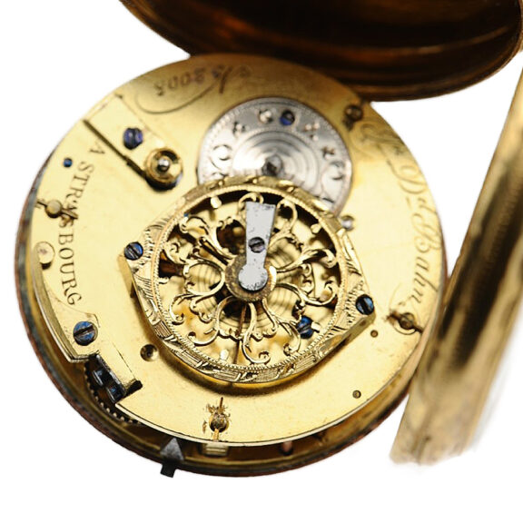 French pocket watch with enamel medallion and chatelaine Circa 1790 French pocket watch with enamel medallion and chatelaine Circa 1790