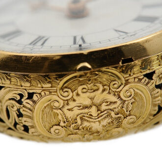 English pair-cased half quarter repeating pocket watch Circa 1760