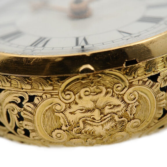 English pair-cased half quarter repeating pocket watch Circa 1760 English pair-cased half quarter repeating pocket watch Circa 1760