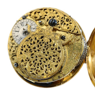 Rare German 18K gold verge pocket watch Circa 1710