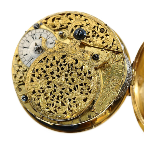 Rare German 18K gold verge pocket watch Circa 1710 Rare German 18K gold verge pocket watch Circa 1710