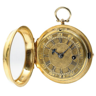 Rare German 18K gold verge pocket watch Circa 1710