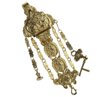 English verge pocket watch with repoussé decoration Circa 1730