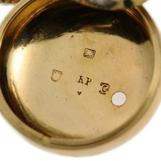English pocket watch with miniature enamel painting Circa 1778