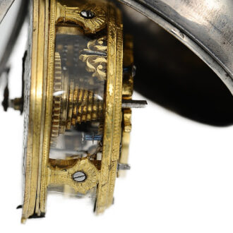 English fine silver pair-cased verge pocket watch Circa 1725