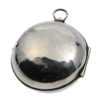 English fine silver pair-cased verge pocket watch Circa 1725