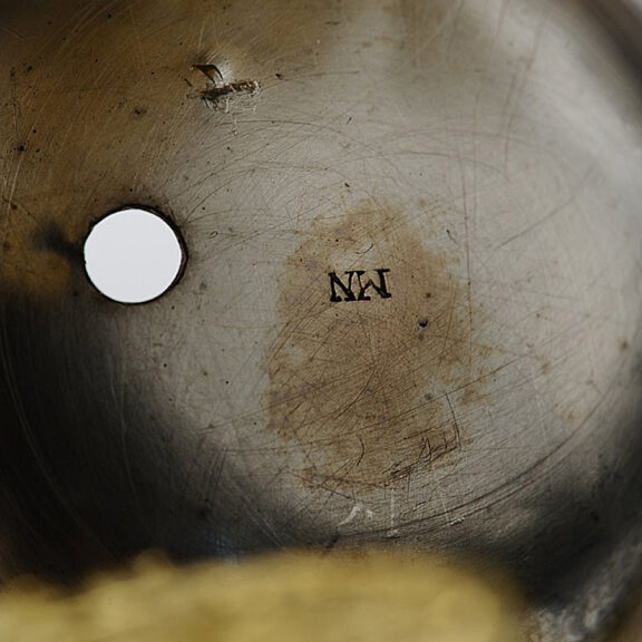 English silver pair-cased verge pocket watch Circa 1705 English silver pair-cased verge pocket watch Circa 1705