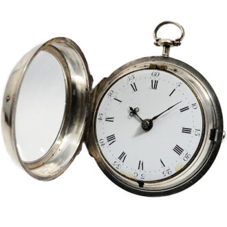 English silver open faced verge pocket watch Circa 1708