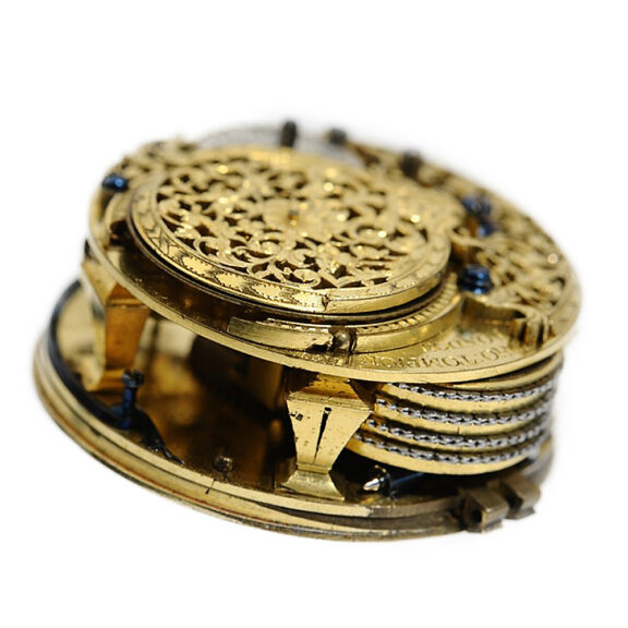 English silver open faced verge pocket watch Circa 1708 English silver open faced verge pocket watch Circa 1708