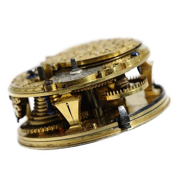 English silver open faced verge pocket watch Circa 1708 English silver open faced verge pocket watch Circa 1708