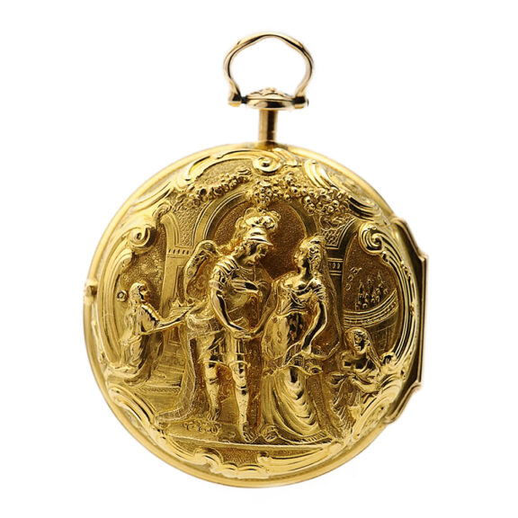 English repoussé decorated pair-cased pocket watch Circa 1764 English repoussé decorated pair-cased pocket watch Circa 1764
