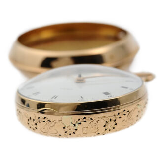 English gold pair cased quarter repeating verge watch Circa 1780