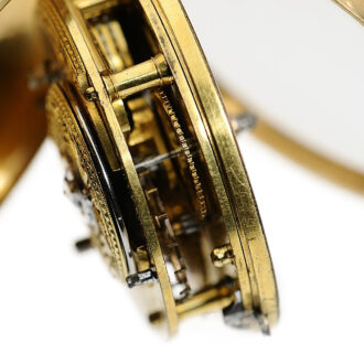 Important English pair-cased gold enamel pocket Circa 1780