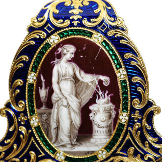 Important English pair-cased gold enamel pocket Circa 1780