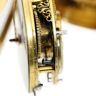 Important English pair-cased gold enamel pocket Circa 1780