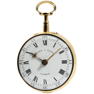 Important English pair-cased gold enamel pocket Circa 1780