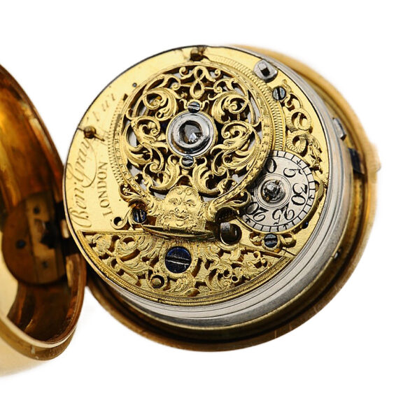 English pair-cased quarter repeating à toc pocket watch Circa 1760 English pair-cased quarter repeating à toc pocket watch Circa 1760