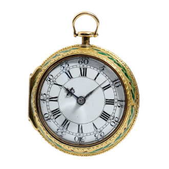 English pair-cased quarter repeating à toc pocket watch Circa 1760
