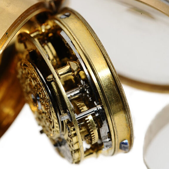 English pair-cased quarter repeating à toc pocket watch Circa 1760 English pair-cased quarter repeating à toc pocket watch Circa 1760