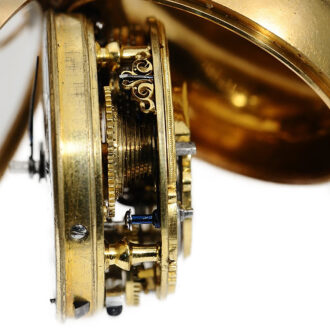 English pair-cased quarter repeating à toc pocket watch Circa 1760