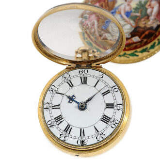 English pair-cased quarter repeating à toc pocket watch Circa 1760