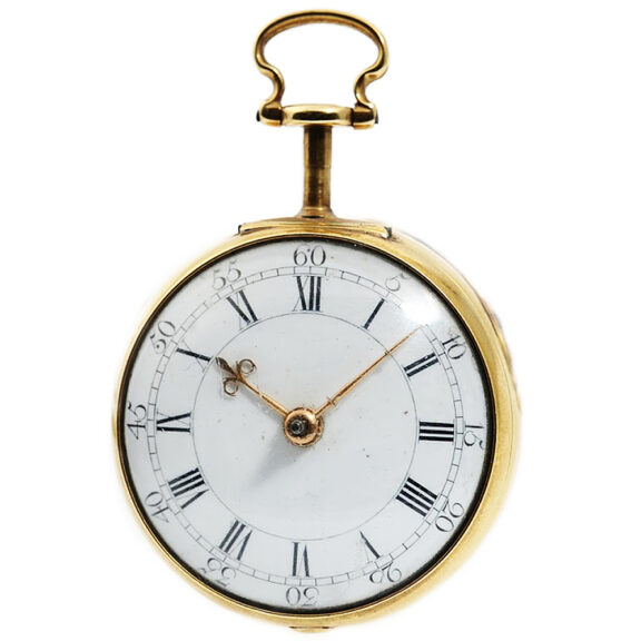 English gold enamel watch with matching chatelaine Circa 1774 English gold enamel watch with matching chatelaine Circa 1774