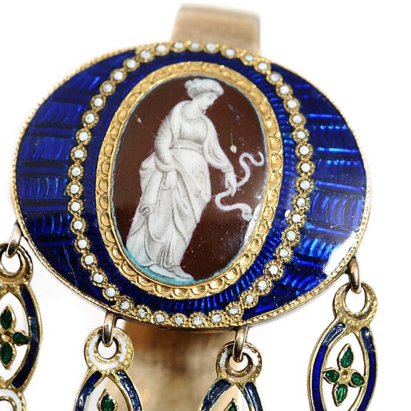 English early gold enamel pair-cased pocket watch Circa 1782 English early gold enamel pair-cased pocket watch Circa 1782