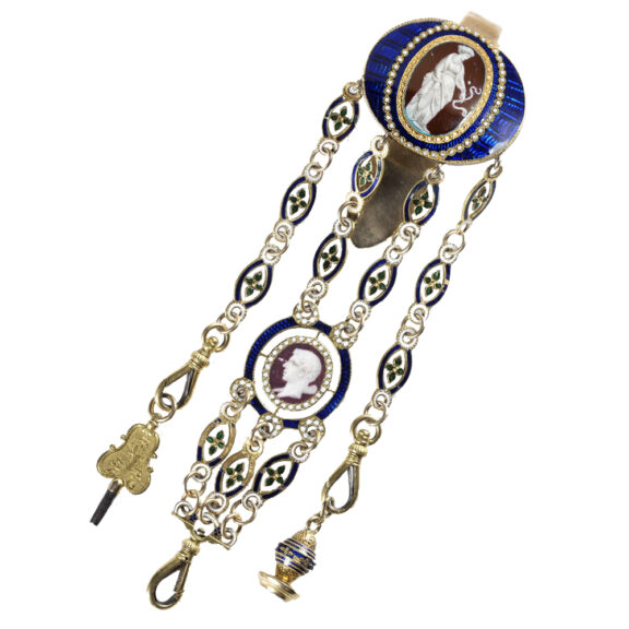 English early gold enamel pair-cased pocket watch Circa 1782 English early gold enamel pair-cased pocket watch Circa 1782