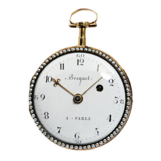 French gold enamel gentleman's pocket watch Circa 1800