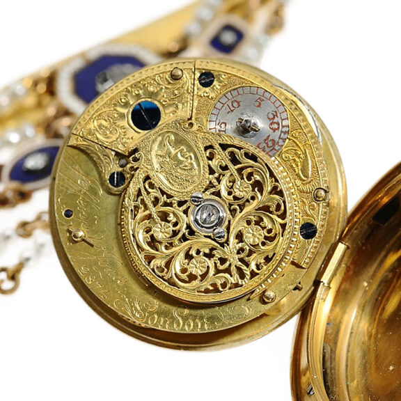 English precious pocket watch with matching chatelaine Circa 1810 English precious pocket watch with matching chatelaine Circa 1810