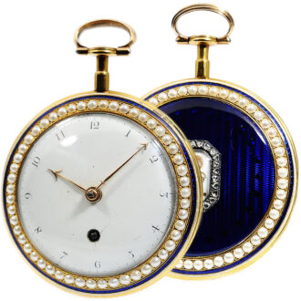 English precious pocket watch with matching chatelaine Circa 1810