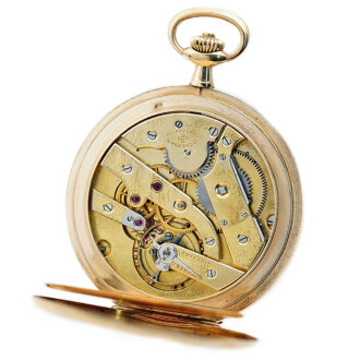Swiss gold hunting cased Geneva pocket watch Circa 1925