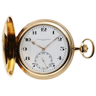 Swiss gold hunting cased Geneva pocket watch Circa 1925