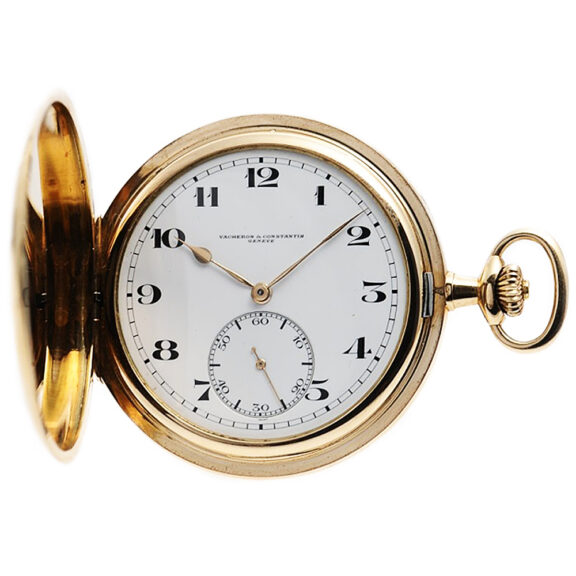 Swiss gold hunting cased Geneva pocket watch Circa 1925
