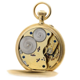 German fine 18k gold Glashütte pocket watch Circa 1892