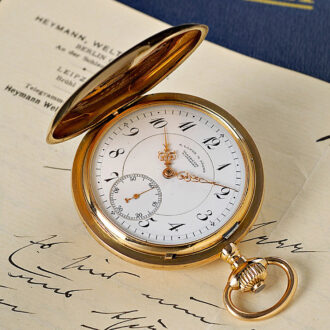 German 18-carat gold Glashütte pocket watch Circa 1905