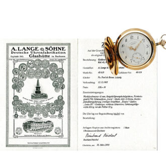 German 18-carat gold Glashütte pocket watch Circa 1905