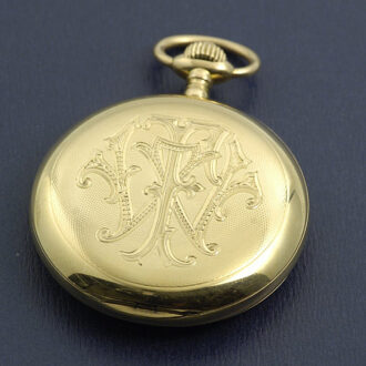 German 18-carat gold Glashütte pocket watch Circa 1905