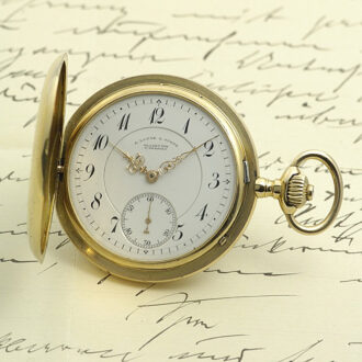 German 18-carat gold Glashütte pocket watch Circa 1905