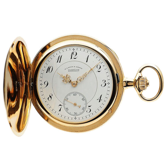 German 18-carat gold Glashütte pocket watch Circa 1905