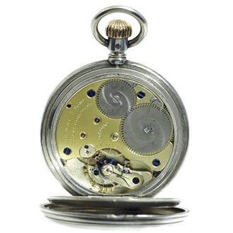 German half hunting cased pocket watch in a silver case Circa 1896