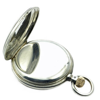 German half hunting cased pocket watch in a silver case Circa 1896