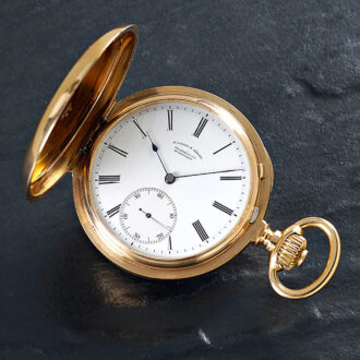 German gold chronometer hunting cased watch Circa 1888 German gold chronometer hunting cased watch Circa 1888
