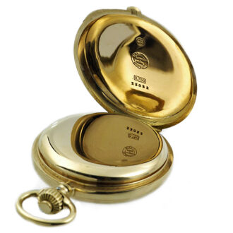 German gold chronometer hunting cased watch Circa 1888 German gold chronometer hunting cased watch Circa 1888