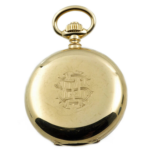 German gold chronometer hunting cased watch Circa 1888 German gold chronometer hunting cased watch Circa 1888